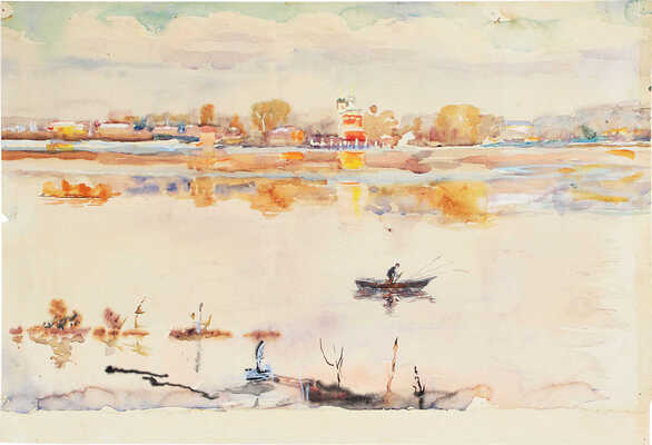 Елкин Василий Николаевич. Разлив. Баженовская церковь в Черкизово